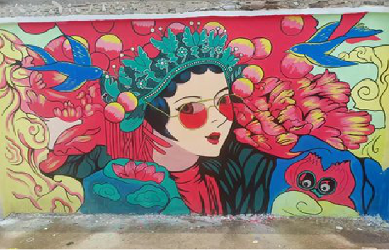 宜都墙体彩绘-网红墙