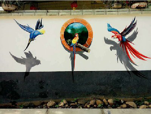 宜都视觉错位-3D墙绘设计