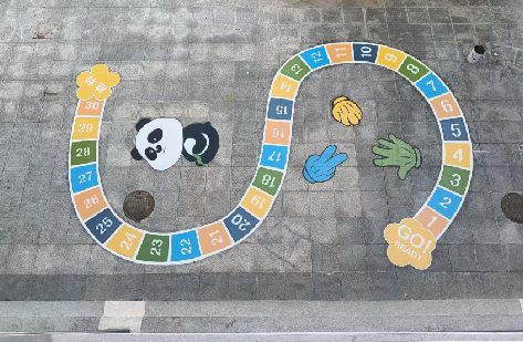 宜都地面游戏彩绘