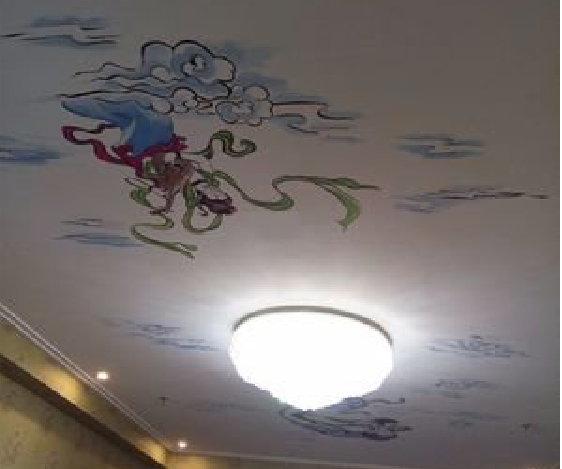 宜都如何快速绘制天花板上的手绘墙?