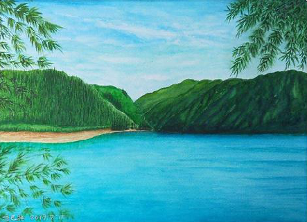 宜都在墙绘中，如何绘画绿水青山？